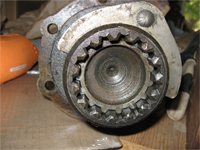 PTO shifter engaged